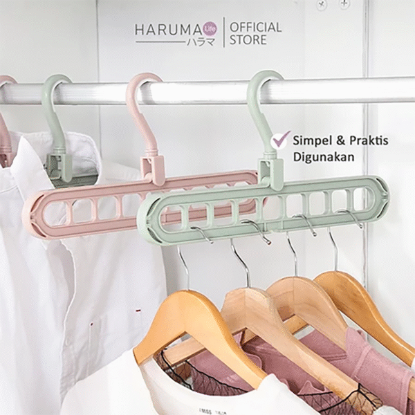 Gantungan Baju 9 Lubang / Magic Hanger Ajaib 9in1